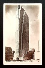 c.1940's RPPC PHOTO POSTCARD RCA BUILDING ROCKEFELLER CENTER NEW YORK CITY NY picture