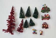 Dept 56 North Star Commuter Train ,Figurines , & Trees ONLY North Pole Series picture
