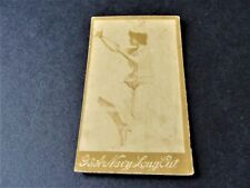 Antique 1880s G.W. Gail/Ax's Navy Tobacco Card with black / white image of lady. picture