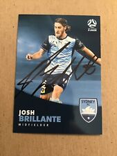 Josh Brillante, Australia 🇦🇺 Sydney FC Trading Card 2017/18 hand signed picture