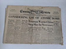 NIAGARA FALLS EVENING REVIEW Newspaper Nov 30 1950 Ontario Canada 16 pages picture