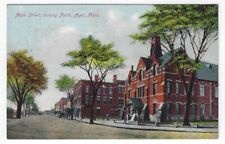 Ayer, Massachusetts,  Vintage Postcard View of Main Street Looking North picture
