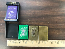 lot of 4 misc zippo lighters as is picture