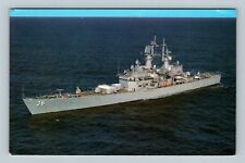 U.S.S. California Nuclear Powered Cruiser US Navy Warship Vintage c1989 Postcard picture