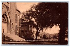 c1940 St. Joseph Church Administration Building Manteno Illinois Artvue Postcard picture