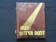 1939 BITTER ROOT MISSOULA COUNTY HIGH SCHOOL YEARBOOK - MISSOULA, MT - YB 3374 picture