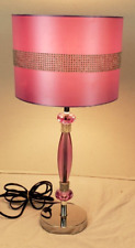 Vintage Purple Lucite Acrylic Plexiglass Modern Table Lamp 23
