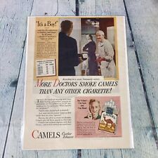 1946 Camel Cigarettes Vintage Print Ad/Poster Promo Art Tobacco Doctors picture