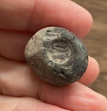 ANCIENT NEAR EASTERN. (CIRCA 1000 B.C). POTTERY SEAL WITH IMPRESSED DESIGN. picture
