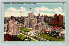 Chicago, IL-Illinois, Northwestern University McKinlock c1945, Vintage Postcard picture