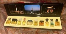 New In Box Les Meilleurs Parfums de Paris 10 Bottle Minature Set French Perfumes picture