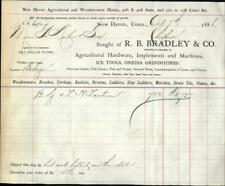 1886 New Haven Connecticut (CT) Receipt R. B. Bradley & Co. George Kecher and So picture