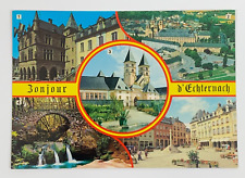 Hello from Erchternach Luxembourg Multiview Postcard Unposted picture