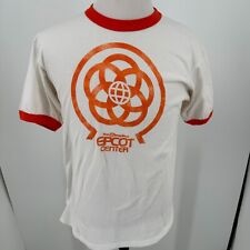 Walt Disney World Epcot Center UNISEX Retro Design Orange Cream T-Shirt LARGE picture