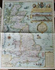 Shakespeare's Britain London Map National Geographic Society May 1964  picture