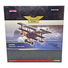 Corgi Aviation Fokker DR.1 Josef Jacobs AA38301 1:48 Scale Limited Edition New picture