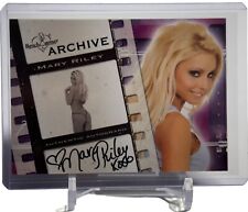 2009 Mary Riley Authentic Auto Benchwarmer Archive Card # 1 of 18 W/Top Loader picture