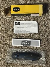AUTOGRAPHED Buck 766 Blue Revel Folding Knife In Box picture