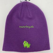NWT Disney Parks Pascal Purple Knit Beanie for Adults~Rapunzel Tangled picture