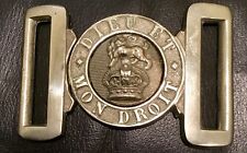 WW1 (Known & Identified) British Army Veterans Brass Belt Buckle, Kings Crown picture
