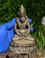 Beautiful Vintage Samantabhadra Consort Buddhist Brass Statue Buddha Tibet picture