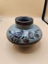 Jorge Wilmot Pottery Planter Vessel Bird And Butterfy Signed Hand Made In Mexico picture