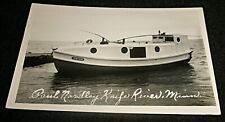 STUNNING RPPC - AMAZING Viking Speedboat Knife River Minnesota Vintage Postcard picture