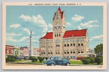 Postcard Anderson County Court House, Anderson, South Carolina Vintage picture