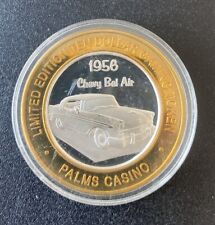$10 Palms Casino 1956 Chevy Bel Air Las Vegas, NV .999 Silver Casino Token picture