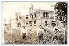 c1910's Masons House Construction Occupational Workers RPPC Photo Postcard picture