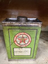 Texaco Port Arthur 1/8 Of A Gallon Spica Oil Full Meta Can picture