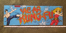 Vintage Retro Arcade Game Marquee Sign Panel - Yie Ar Kung-Fu (1985 Konami) picture