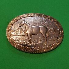 Big Chambers Horse & Mountains Belt Buckle picture