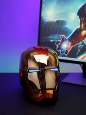 AUTOKING Iron Man MK5 Helmet 1:1 Voice-controlled Wearable Prop Gold Color NEW picture