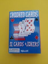 Vintage Crooked Deck Playing Cards Sealed New Box Unopened Toysmith Brand 1 Deck picture