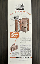 Horn Luggage St .Louis Mo First Class Wardrobe Trunk Vintage Print Ad 1940s picture