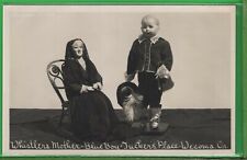 Vintage Doll Photo RPPC Postcard Whistler's Mother Blue Boy Tucker's Wecoma OR picture