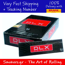 1x Full Box DLX Deluxe Ultra Thin Cigarette Rolling Paper King Size 84mm picture