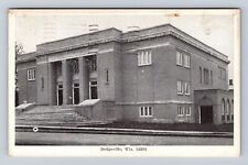 Dodgeville WI-Wisconsin, View Of Building, Antique, Vintage c1948 Postcard picture