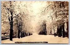 Yreka California~Residential Street In Winter Wonderland~Frosted Trees~RPPC 1910 picture