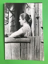 Beautiful Girl On the Porch Cute Pretty Attractive Young Woman Vintage Photo picture