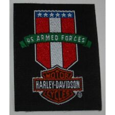 New Licensed 1994 Harley Davidson US Armed Forces Shield Iron On Patch military picture