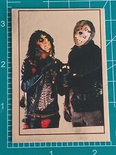 1987 Vallardi Rock STICKER CARD Alice Cooper JASON VOORHEES FRIDAY THE 13TH RC picture
