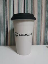 💥NEW💥LEXUS🔥Porcelain Coffee Mug/Cup w/ Silicone Lid and Drainplug MWare Reusa picture