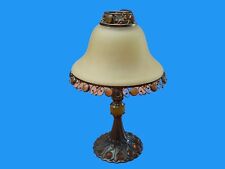 Vintage PartyLite Paris Retro Tea Light Candle Holder Lamp Amber Shade picture