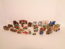 1990s Hallamrk Carlton Cards Russ Schmid Train 27 Christmas Holiday Ornament Lot picture