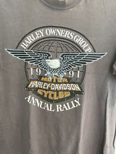 Vtg 1991 Single Stitched Harley Davidson OwnersRally Louisville KY June6-8 SZ M picture