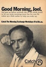 1975 WEWS CLEVELAND,OHIO TV AD ~ JOEL ROSE on THE MORNING EXCHANGE news picture