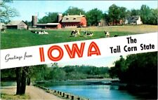 BANNERS, Greetings from IOWA Chrome Postcard - Colourpicture picture