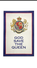 royal collection trust god save queen tea towel 100% cotton Elizabeth british picture